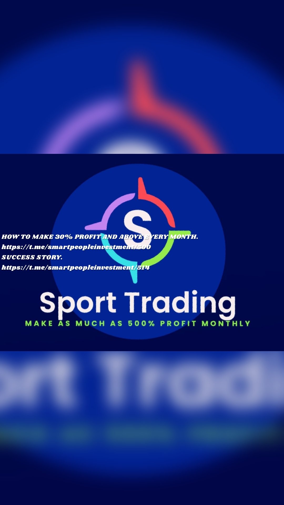 HOW TO MAKE 30% PROFIT AND ABOVE EVERY MONTH. https://t.me/smartpeopleinvestment/500
SUCCESS STORY.
https://t.me/smartpeopleinvestment/514